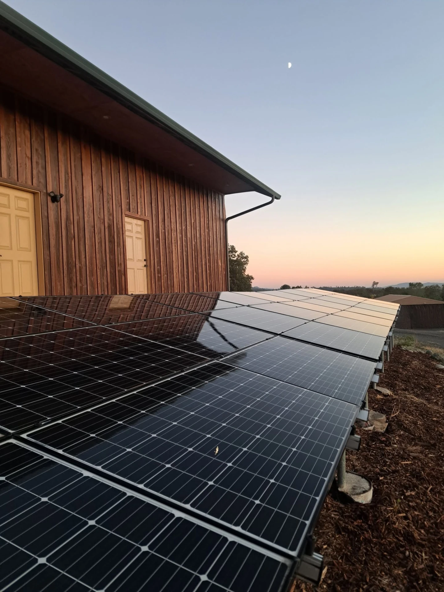 Solar Cleaning in progress on a residential property