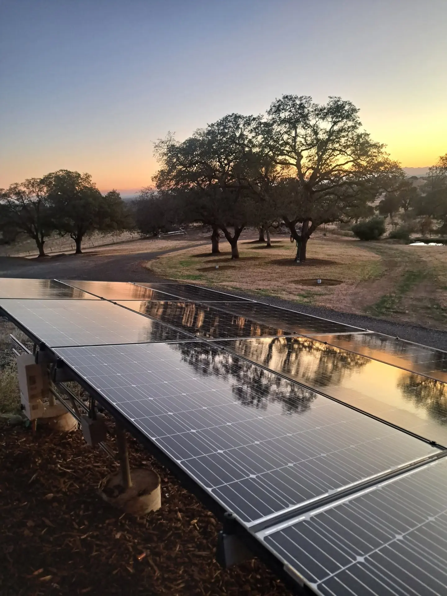 Solar Cleaning result at a Butte County property